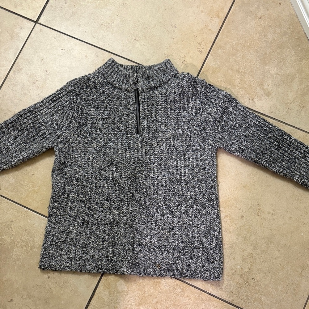 Zara Black and White Knit Kids Jacket